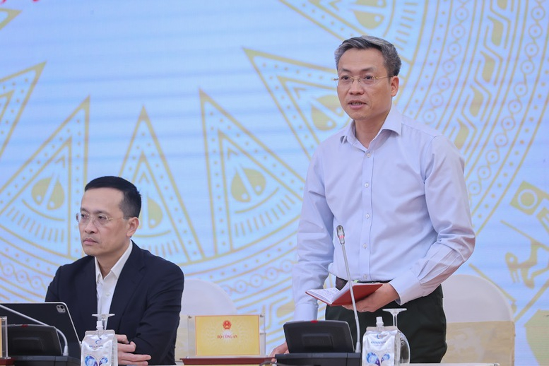 Thiếu tướng Nguyễn Quốc Toản, Chánh văn phòng, Người phát ngôn Bộ Công an, thông tin về công tác bảo đảm an ninh, an toàn cho Lễ kỷ niệm 80 năm Cách mạng tháng Tám và Quốc khánh 2/9 (Ảnh: Nhật Bắc)