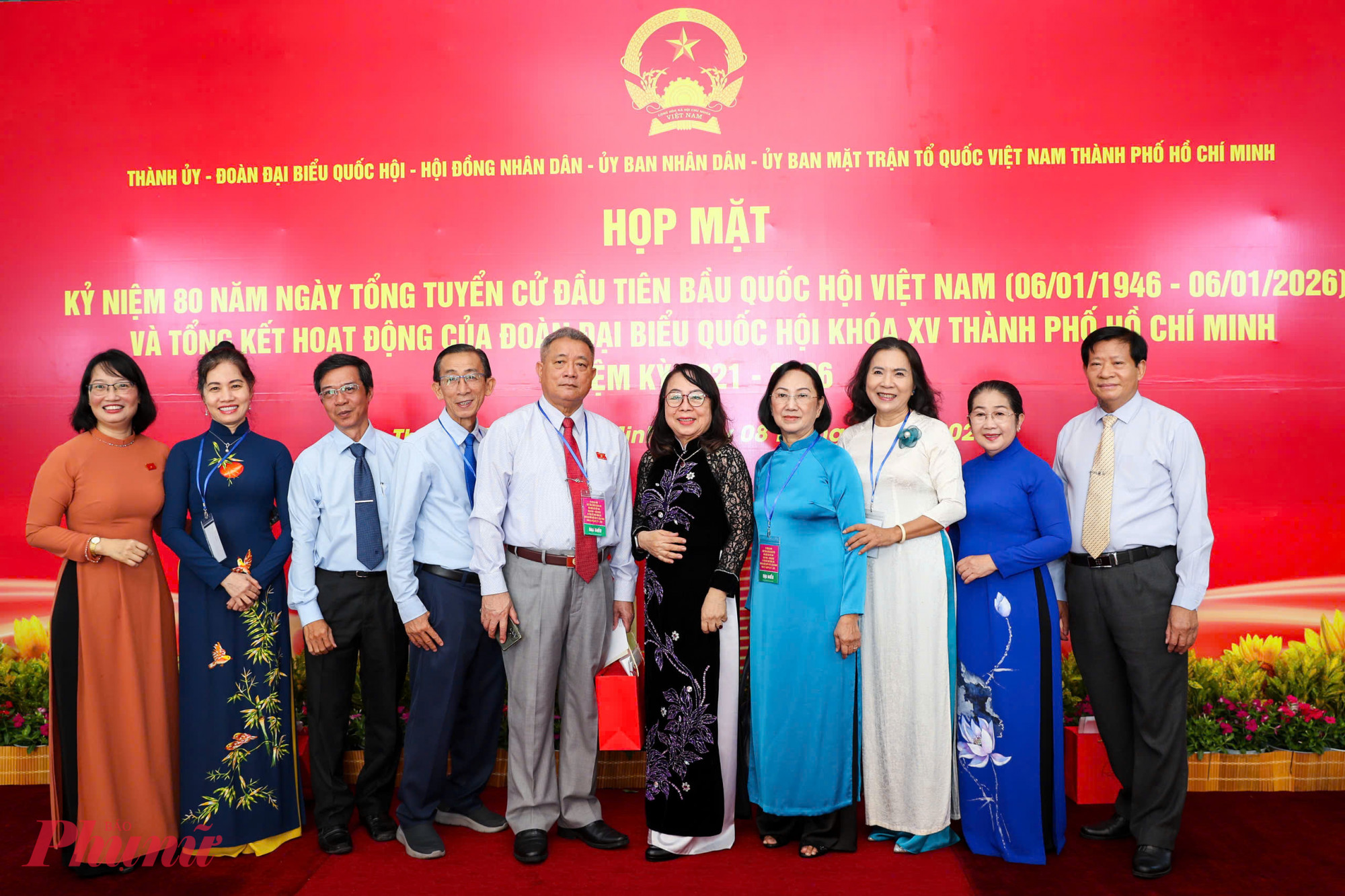 Đoàn đại biểu Quốc hội TP.HCM tham dự lễ kỷ niệm 80 năm Ngày Tổng tuyển cử đầu tiên bầu Quốc hội Việt Nam - Ảnh: Thanh Tâm