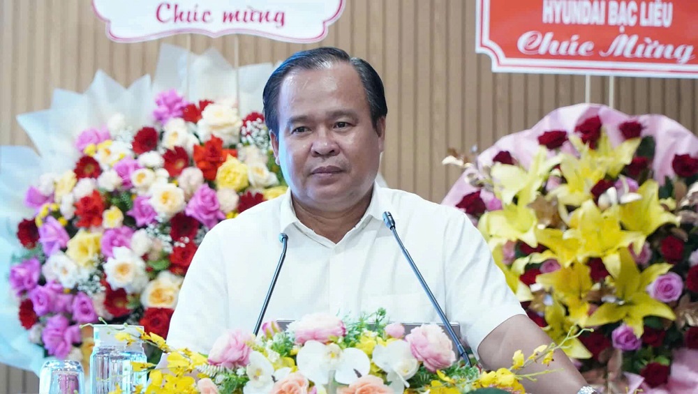 Ông Nguyễn Minh Luân - Phó chủ tịch UBND tỉnh Cà Mau - phát biểu tại hội nghị