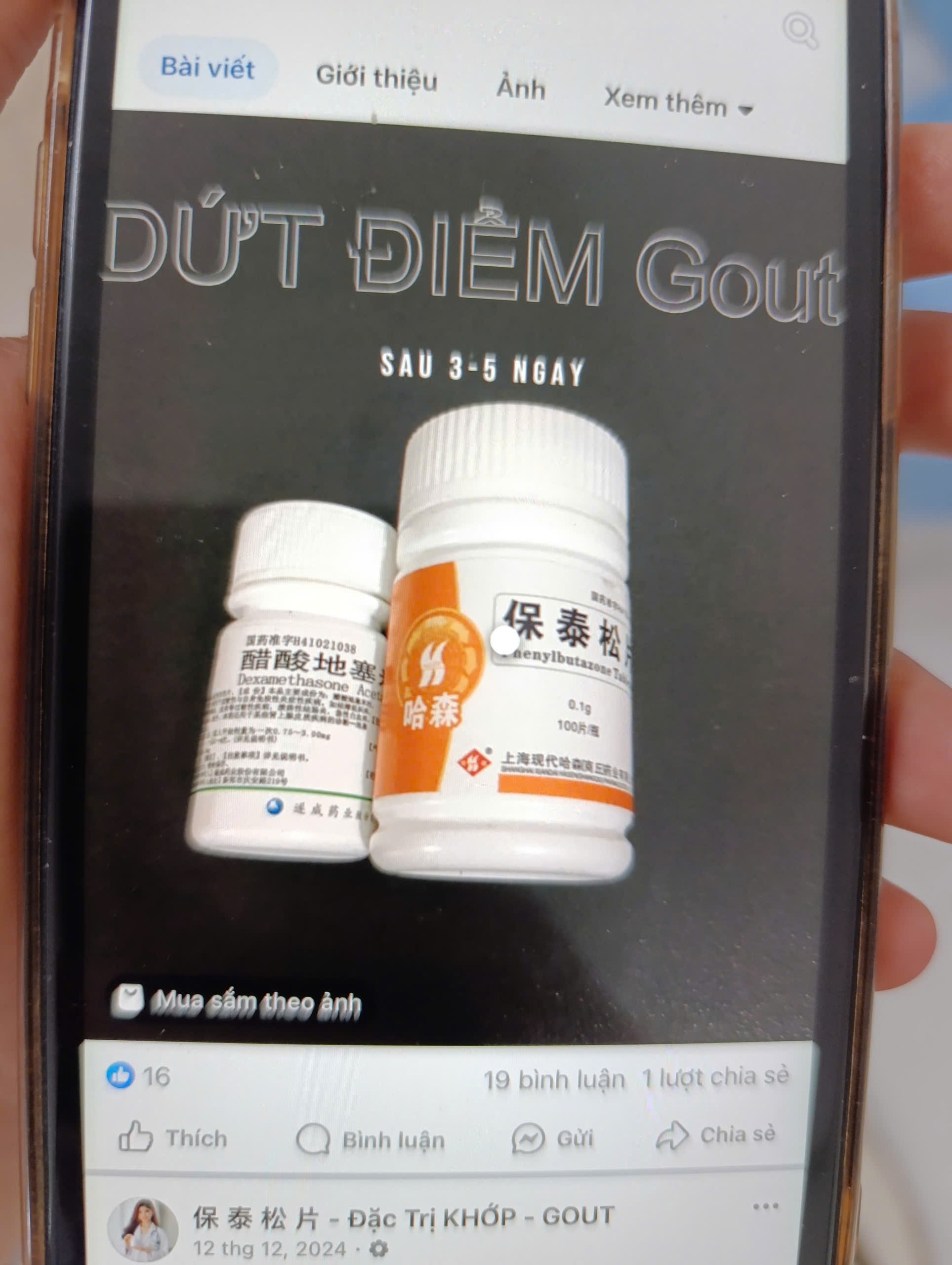 Các thuốc chứa chất cấm được bán tràn lan trên mạng, quảng cáo trị các bệnh Gut, xương khớp - ảnh: Bệnh viện cung cấp