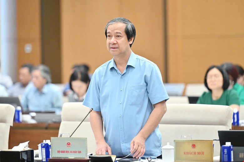 Bộ trưởng Bộ Giáo dục và Đào tạo Nguyễn Kim Sơn - ảnh: Media Quốc hội