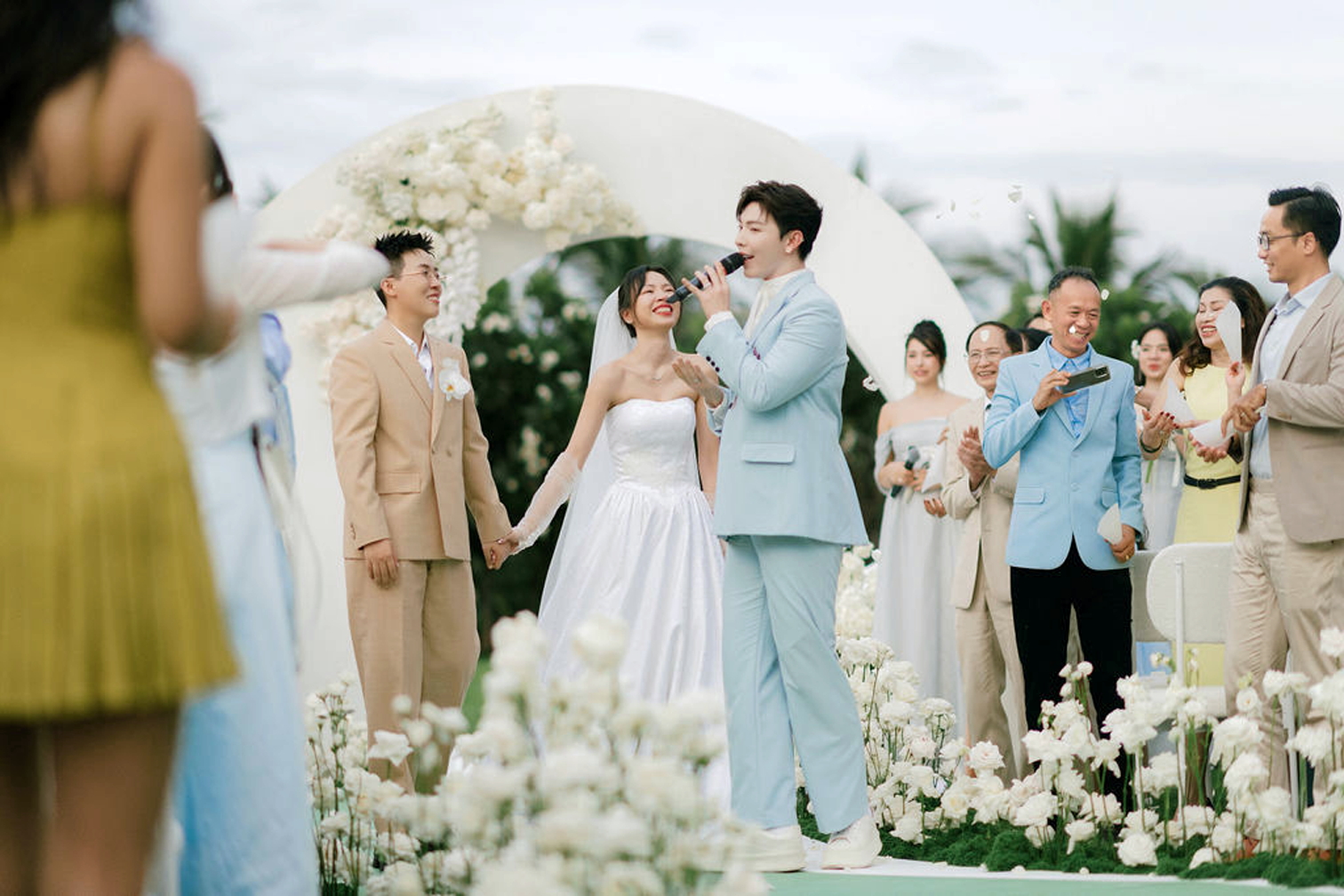 Những hình ảnh hạnh phúc là một điểm nhấn trong nhạc báo hỷ  - Ảnh do nghệ sĩ cung cấp