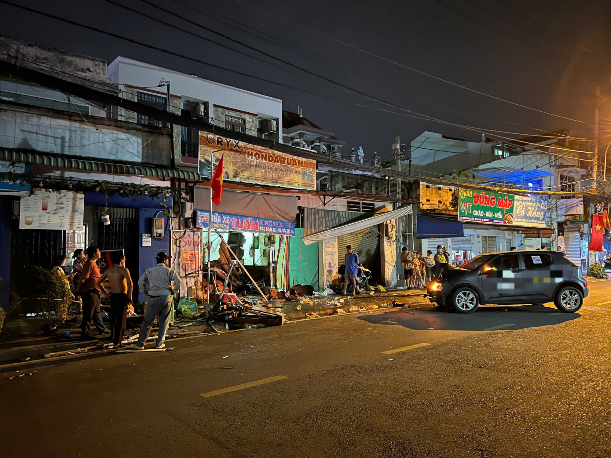 Hiện trường vụ tai nạn. Ảnh: A.X.