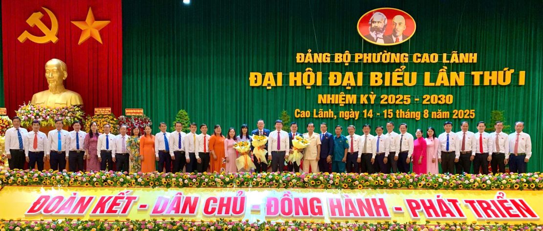 Ban Thường vụ Tỉnh ủy Đồng Tháp về chỉ định Ban Chấp hành Đảng bộ phường Cao Lãnh, nhiệm kỳ 2025 - 2030 gồm 33 người.