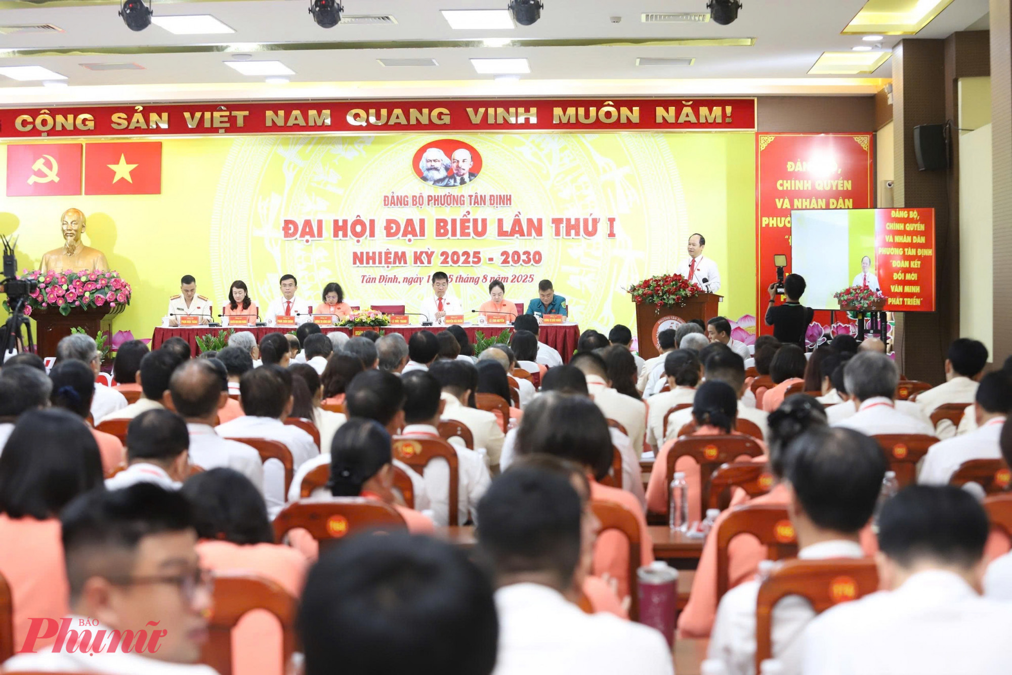 Đại hội Đại biểu Đảng bộ phường Tân Định lần thứ I, nhiệm kỳ 2025 – 2030 - Ảnh: Thanh Tâm
