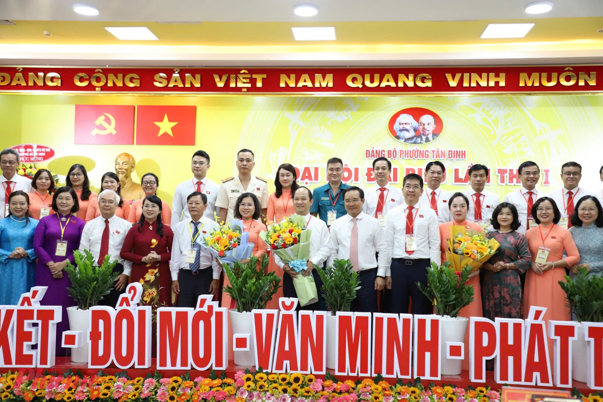 Ban chấp hành nhiệm kỳ mới phường Tân Định - Ảnh: Thanh Tâm