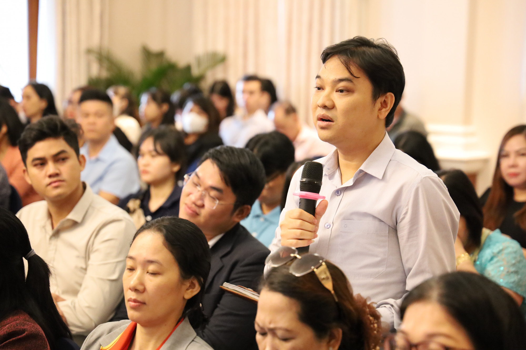 Đại diện doanh nghiệp phát biểu tại chương trình - Ảnh: BTC