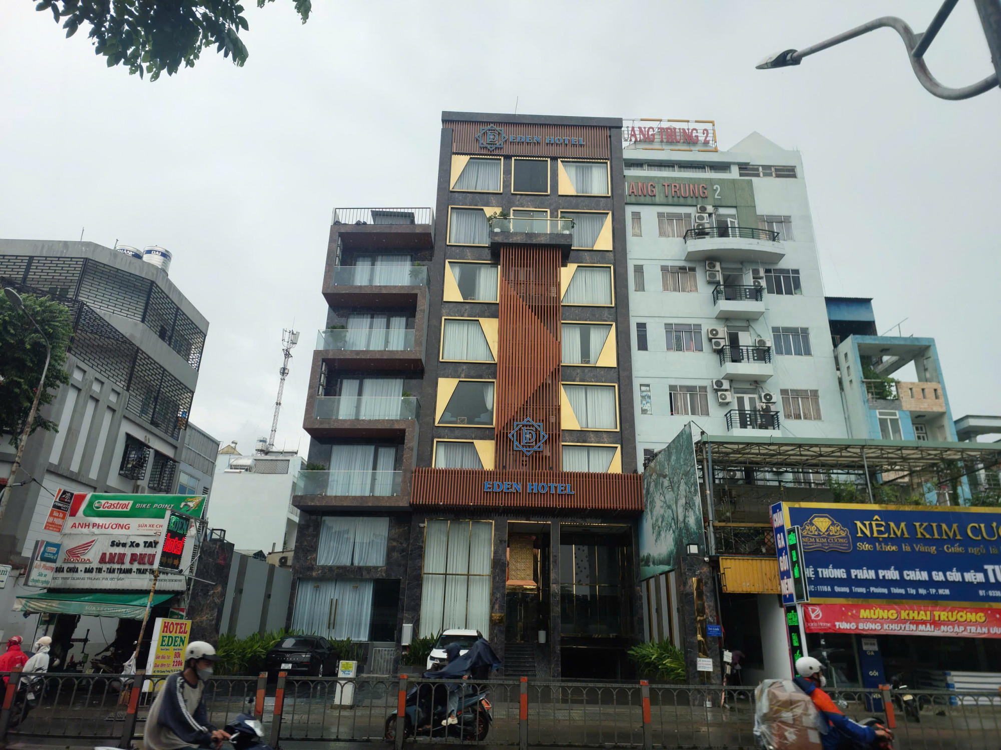 Khách sạn Eden nơi xảy ra sự việc. Ảnh: Minh Mẫn