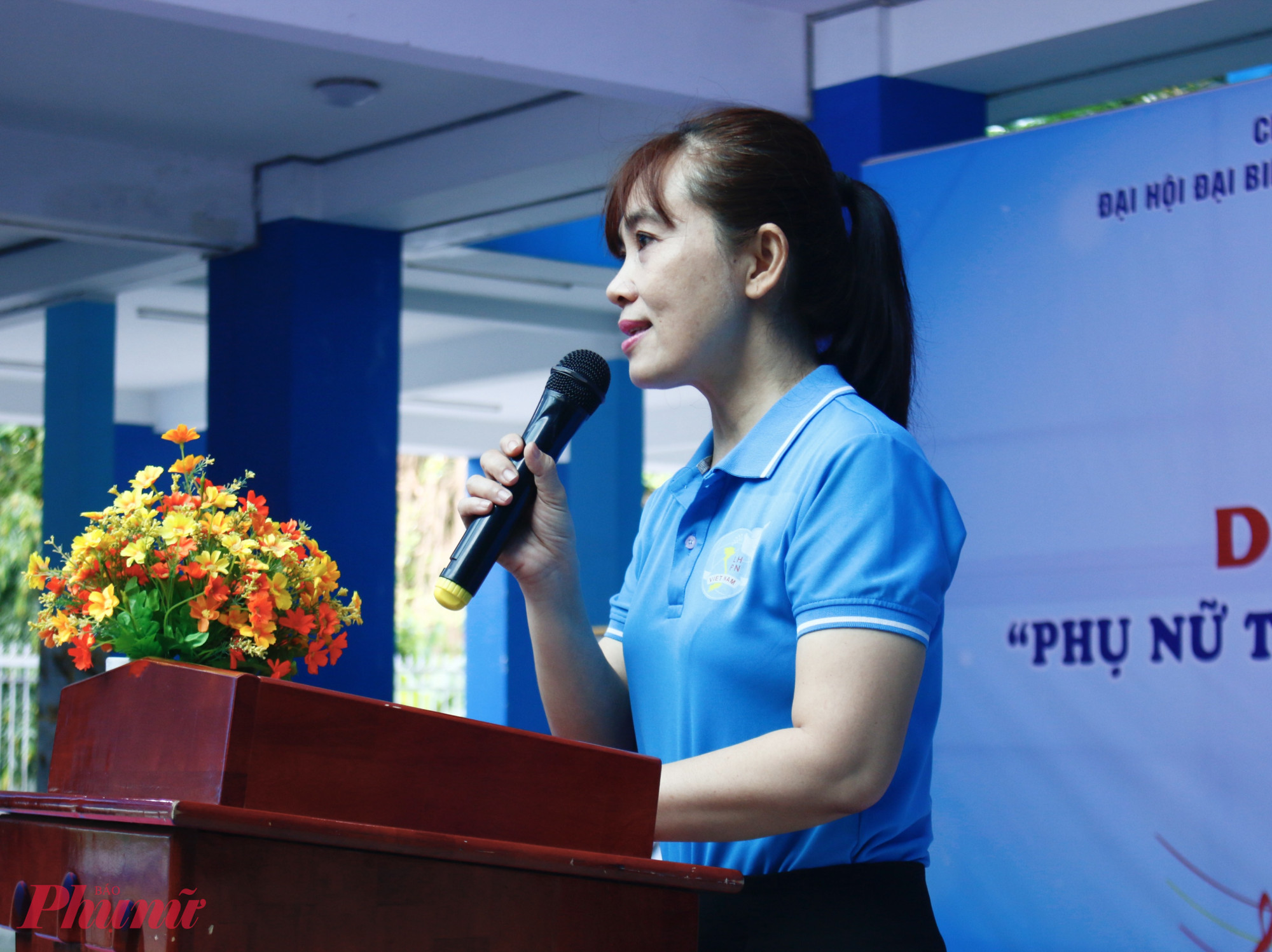 Bà Nguyễn Thị Kim Thanh – Chủ tịch Hội LHPN phường Tân Sơn – cho biết, hội thi nhằm tăng cường công tác tuyên truyền, vận động hội viên, phụ nữ lựa chọn những hình thức rèn luyện thể dục, thể thao phù hợp để nâng cao sức khỏe; qua đó thu hút ngày càng đông đảo hội viên, phụ nữ và nhân dân tham gia các hoạt động của Hội cũng như phong trào thể dục thể thao quần chúng. Đồng thời, tạo sân chơi lành mạnh, bổ ích, nâng cao đời sống văn hóa tinh thần cho phụ nữ, xây dựng hình ảnh người phụ nữ Việt Nam thời đại mới có sức khỏe, bản lĩnh để thực hiện tốt trách nhiệm với bản thân, gia đình, xã hội và đất nước.