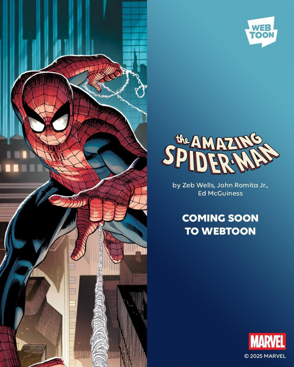 Hình ảnh giới thiệu webtoon The Amazing Spider-Man - Nguồn ảnh: Naver Webtoon