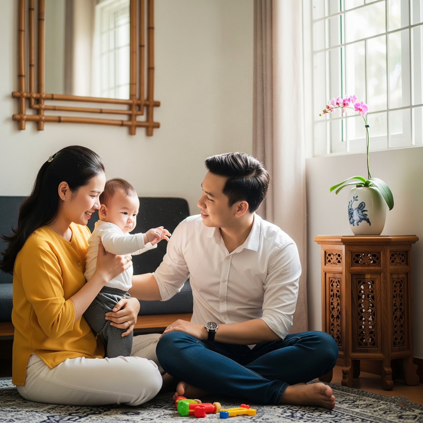 Diễn đàn "Đâu là hình mẫu đàn ông thời 4.0?": Đàn ông xây tổ ấm, tại sao không! Đàn ông hiện đại dám phá bỏ những định kiến xã hội lỗi thời và theo đuổi các giá trị tiến bộ - Ảnh minh họa do AI tạo nên