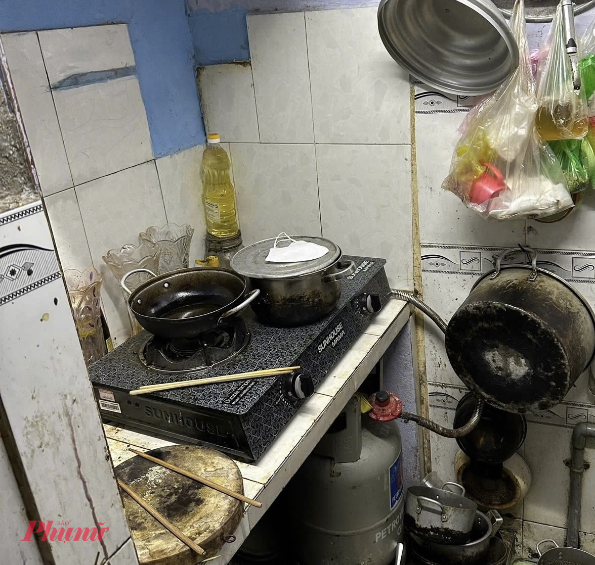 Góc bếp trước đây của gia đình chị Ngọc