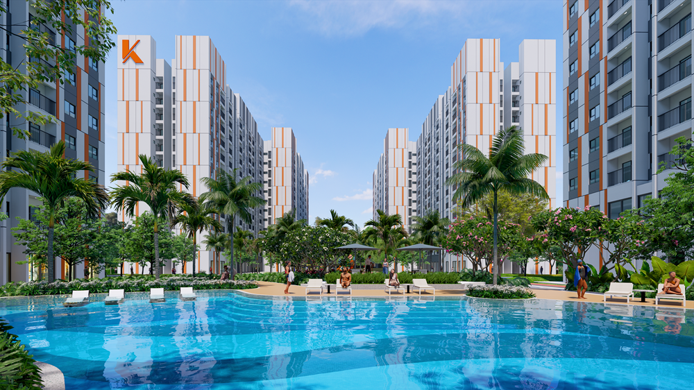 Phối cảnh dự kiến của dự án K-Home Avenue tại xã Nhơn Trạch, tỉnh Đồng Nai
