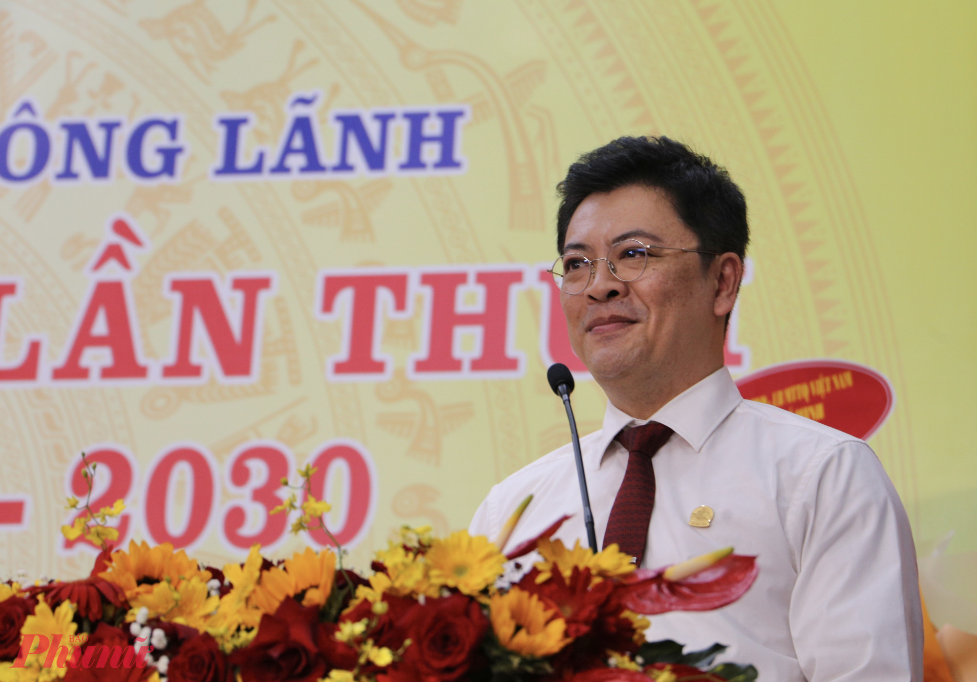 Ông Nguyễn Duy An - Bí thư Đảng ủy phường Cầu Ông Lãnh phát biểu khai mạc kỳ họp - Ảnh: Thanh Tâm