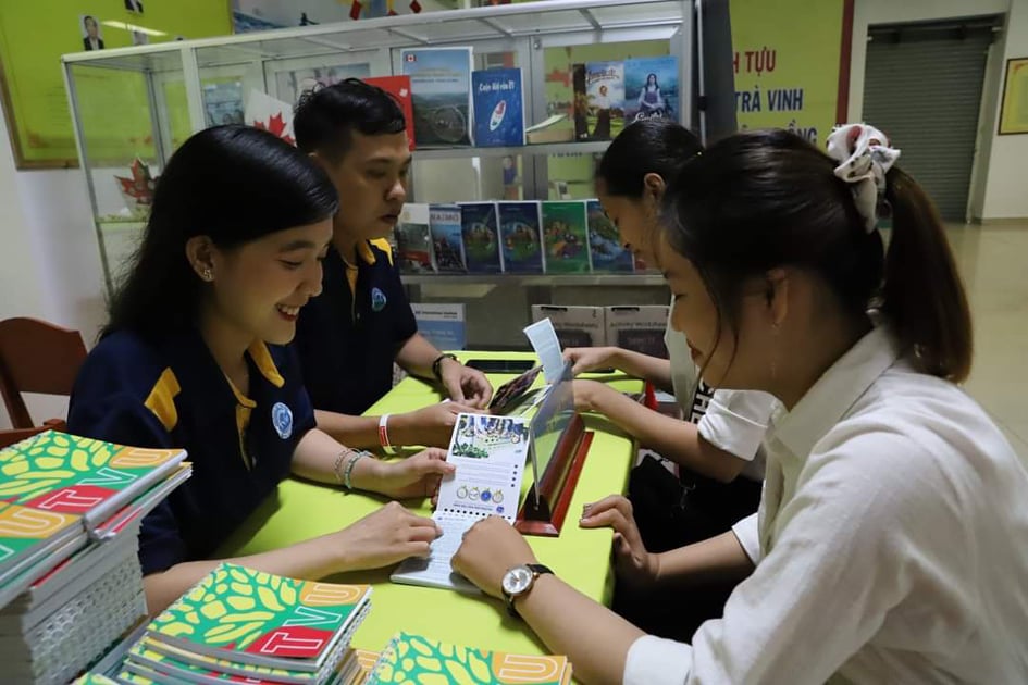 Sinh viên theo học ở Trường ĐH Trà Vinh được hưởng nhiều chính sách ưu đãi... Ảnh: Đồng Khởi