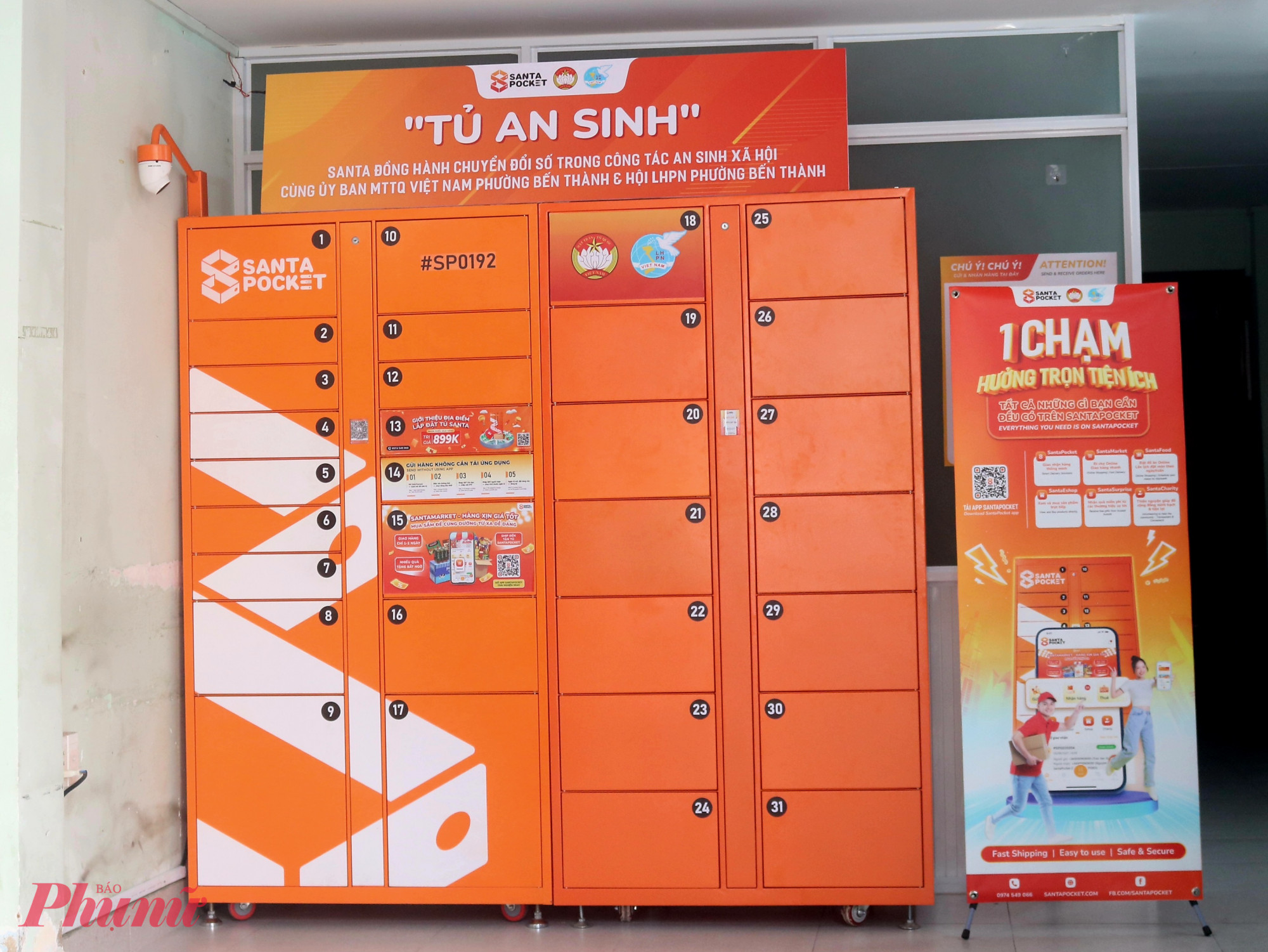 “Tủ an sinh” của phường Bến Thành - Ảnh: Mẫn Nhi
