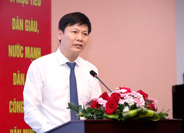 Ông Nguyễn Thanh Đề, Vụ trưởng Vụ GDMN, Bộ GDĐT, phát biểu tại hội nghị - Ảnh: Moet
