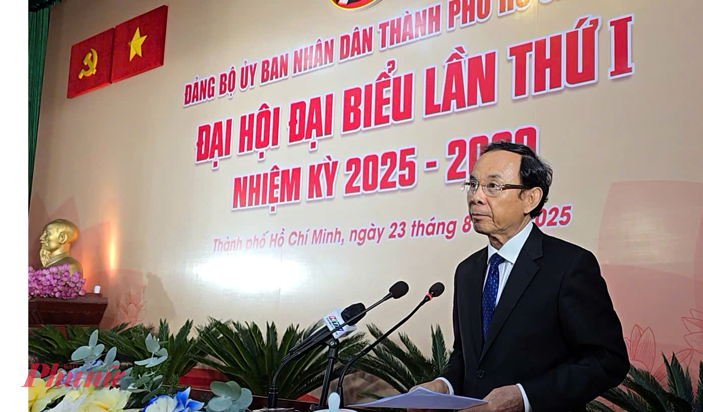 Bí thư Thành ủy TPHCM - phát biểu chỉ đạo Đại hội - Ảnh: Trang Nguyễn 