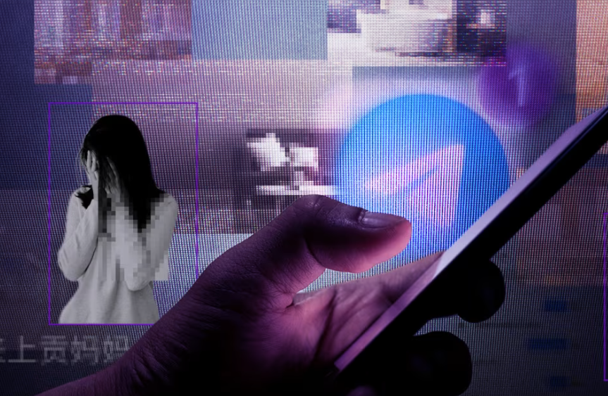 Hình ảnh và video riêng tư của phụ nữ Trung Quốc đã được chia sẻ trong các phòng quay lén Telegram nói tiếng Trung và họ muốn thủ phạm phải chịu trách nhiệm. Hình minh họa của Leah Abucayan / CNN / Getty
