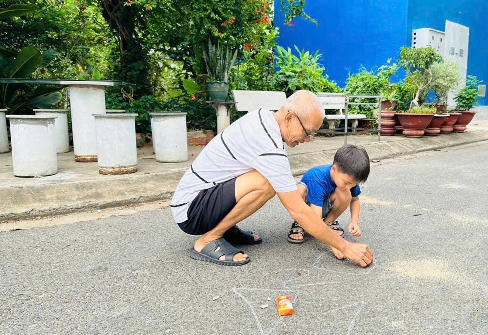 Con trẻ được học bao điều thú vị từ khoảng sân nhà