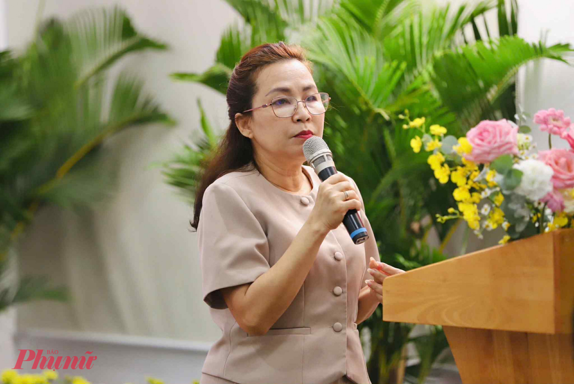 Thạc sĩ Nguyễn Ngọc Tuyết Trinh, Phó tổng giám đốc L’Oreal Việt Nam. Ảnh: Thành Lâm