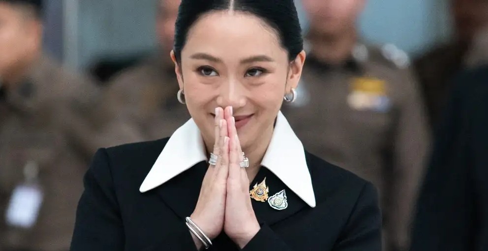 Bà Paetongtarn trở thành vị Thủ tướng thứ năm của Thái Lan bị phế truất bởi phán quyết của Tòa án kể từ năm 2008 - Ảnh: Peerapon Boonyakiat/ZUMA/DPA