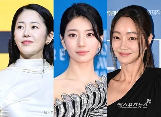 Từ trái sang: Go Hyun-jung, Suzy và Seo Hyo-rim. Ảnh: Xportsnews