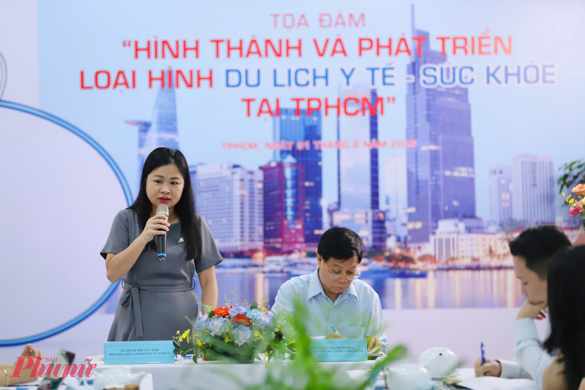 Sáng 31/8, báo Phụ nữ TPHCM tổ chức tọa đàm Hình thành và phát triển loại hình du lịch y tế - sức khỏe tại TPHCM. Ảnh: Thành Lâm
