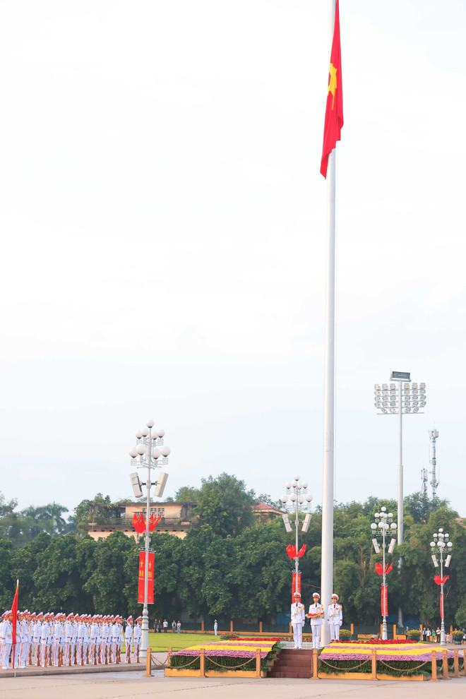 Lễ thượng cờ mừng 79 năm Ngày Quốc khánh tại Quảng trường Ba Đình lịch sử. (Ảnh minh họa: Hoàng Hiếu/TTXVN)