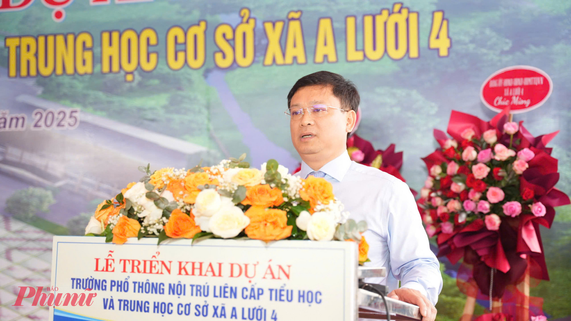  Ông Nguyễn Thanh Bình – Phó chủ tịch Thường trực UBND TP Huế  phát  biểu tại lễ khởi công