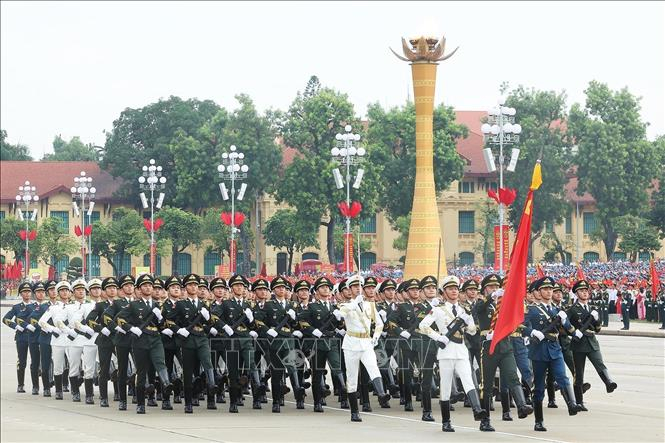 Khối Quân đội Trung Quốc - Ảnh: Lâm Khánh/TTXVN