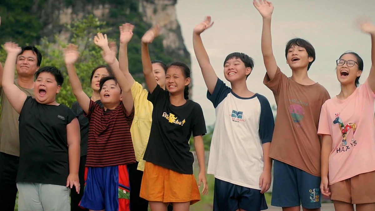 Chuyện phim kể về nhóm bạn nhỏ ở làng Mây (Ảnh: VTV)