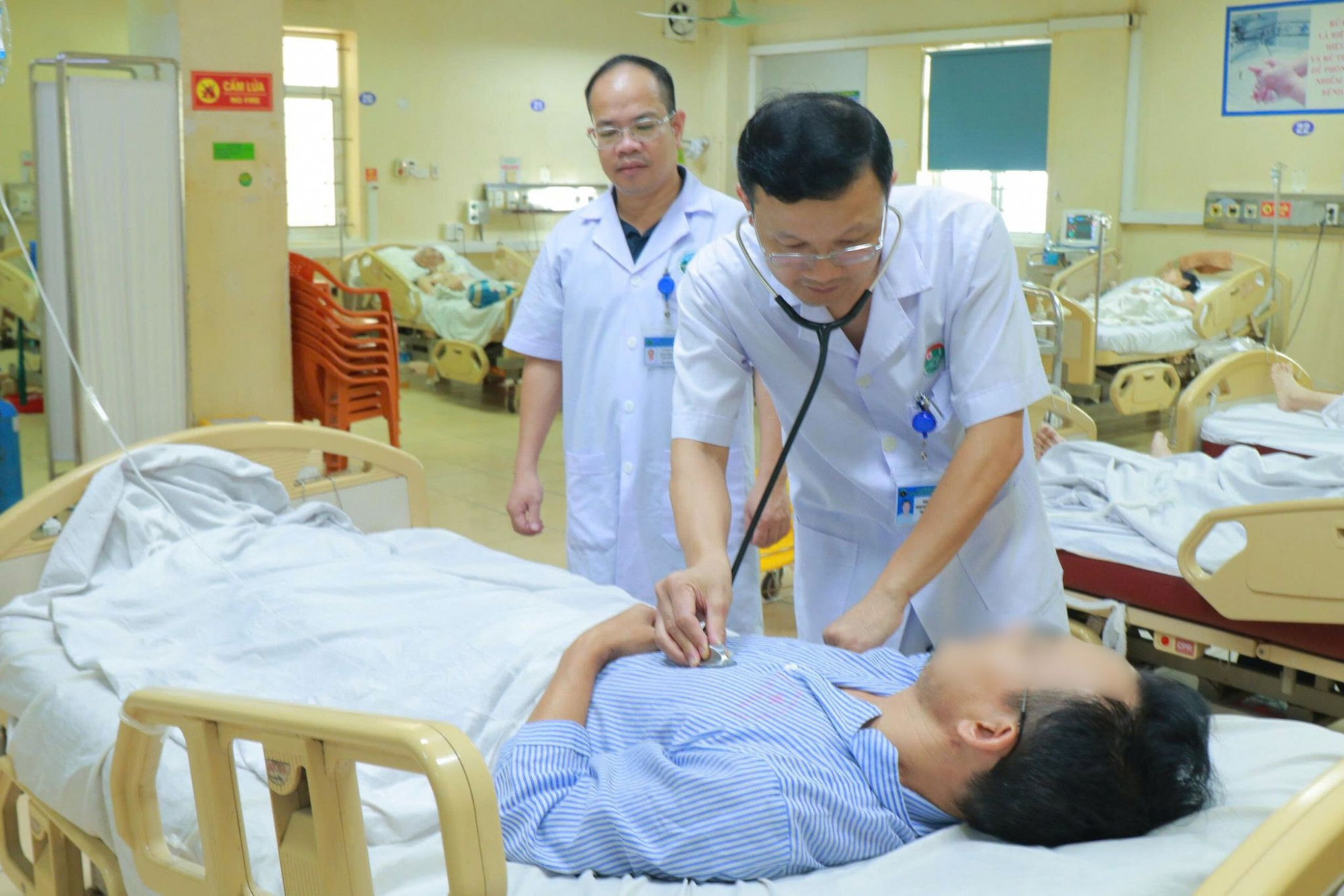 Sau 9 ngày điều trị tích cực, sức khỏe bệnh nhân T. đã ổn định và có thể xuất viện trong ít ngày tới - Ảnh: Tuấn Dũng