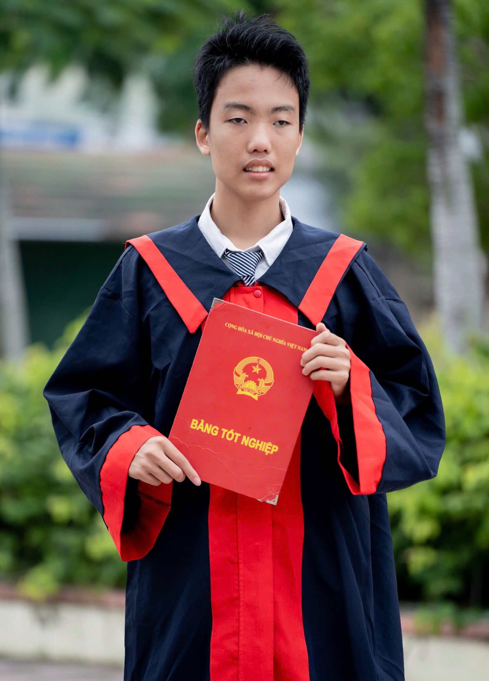 Lê Minh Khôi là thủ khoa khoa đầu vào ở phương thức xét tuyển tổng hợp, Trường đại học Bách khoa năm nay - Ảnh: NVCC