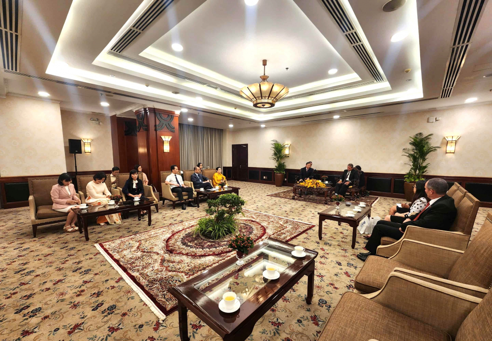 Toàn cảnh buổi tiếp 