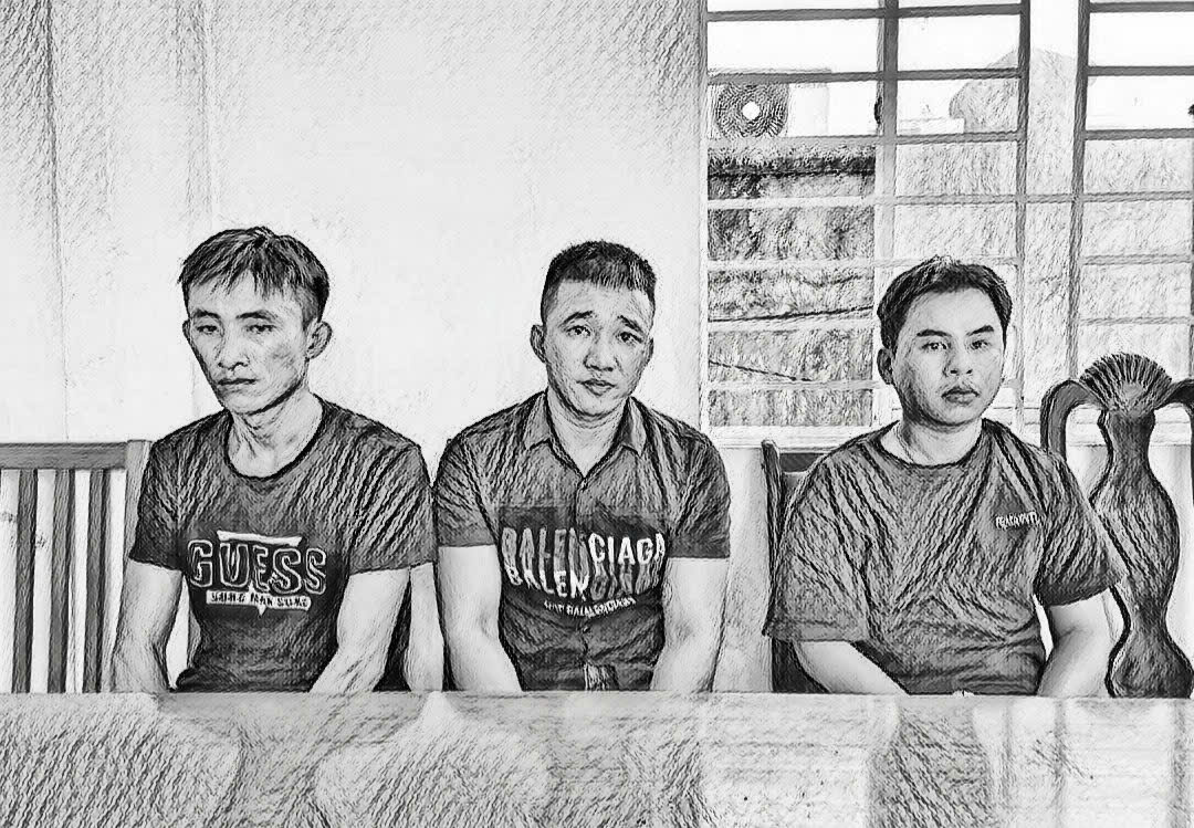 Các nghi phạm bị bắt giữ_Ảnh: Công an Đà Nẵng.