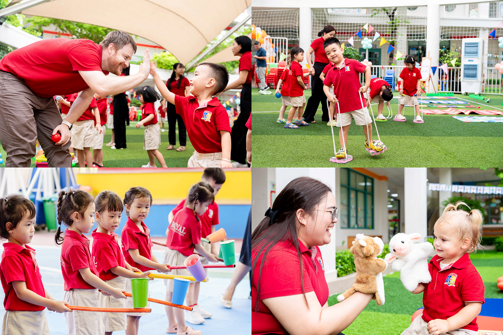 Nhiều hoạt động trải nghiệm ấn tượng trong ngày hội bé đến trường ở Royal School - Ảnh: Royal School