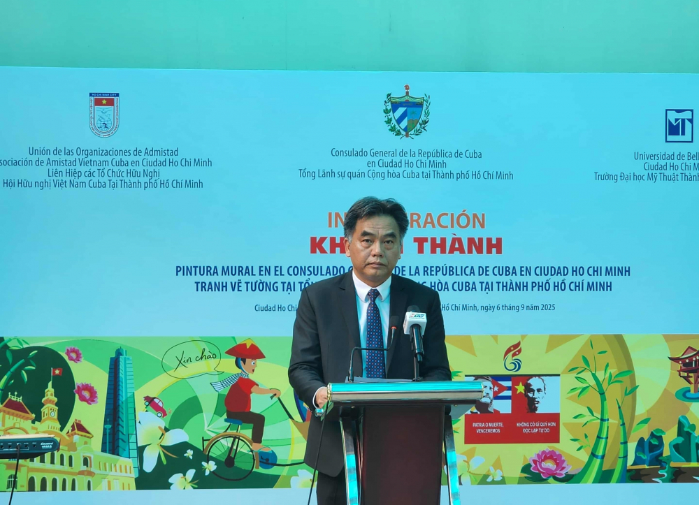 Phó Chủ tịch UBND TPHCM Nguyễn Lộc Hà  phát biểu tại sự kiện