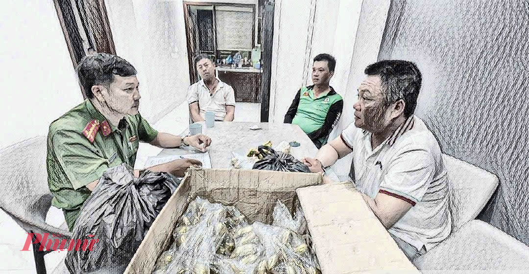 Cơ quan Công an lấy lời khai các đối tượng