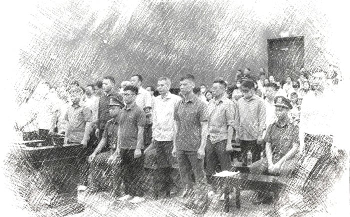 Toàn cảnh tại phiên tòa ngày 10/9 - ảnh: N.Am