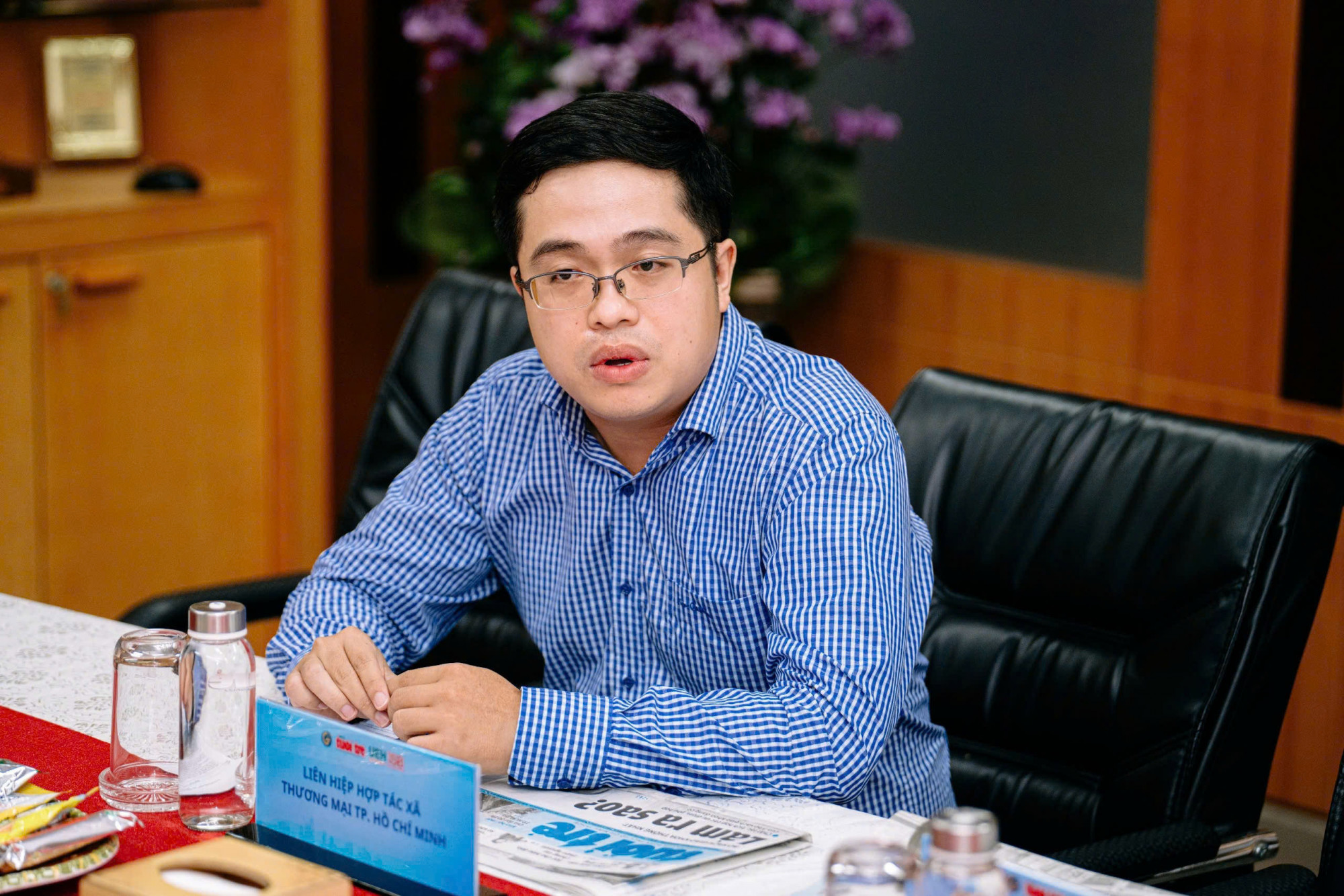 Ông Lê Văn Tòng - tọa đàm Phát triển thương mại và logistics TPHCM 