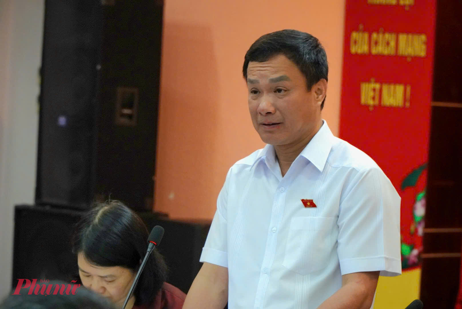 Ông Triệu Thế Hùng - Phó Chủ nhiệm Uỷ ban Văn hoá - Xã hội của Quốc hội phát biểu tại buổi tọa đàm - Ảnh: Thanh Tâm