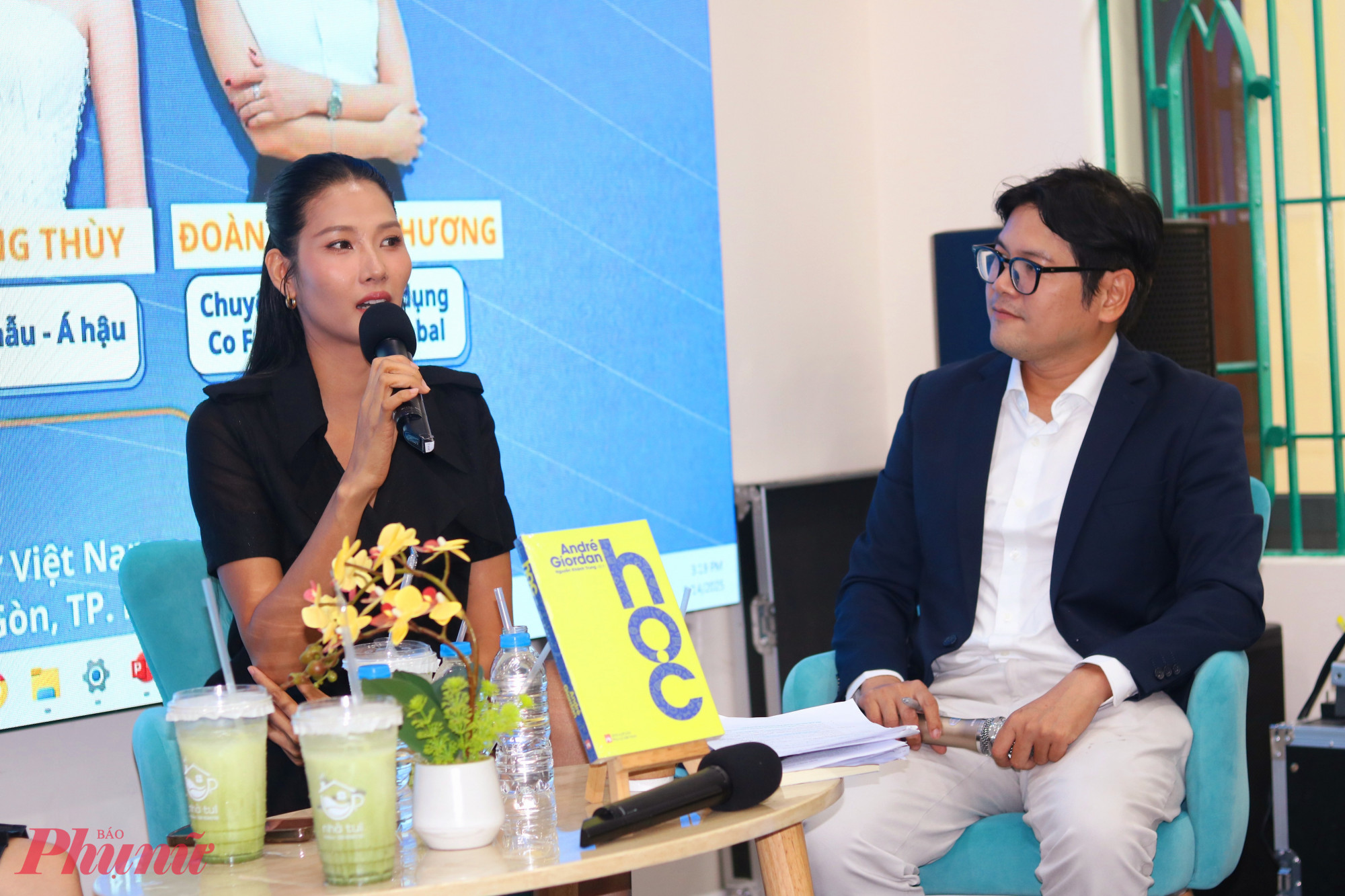 Á hậu Hoàng Thùy nói về tầm quan trọng của việc học suốt đời - Ảnh: Mẫn Nhi