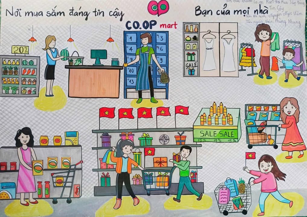 Ở Co.opmart, ai cũng có ‘phiên bản hạnh phúc’ của riêng mình: mẹ chọn rau, bé mê đồ chơi, chị rinh váy mới, anh thì ‘quẩy’ giỏ quà.