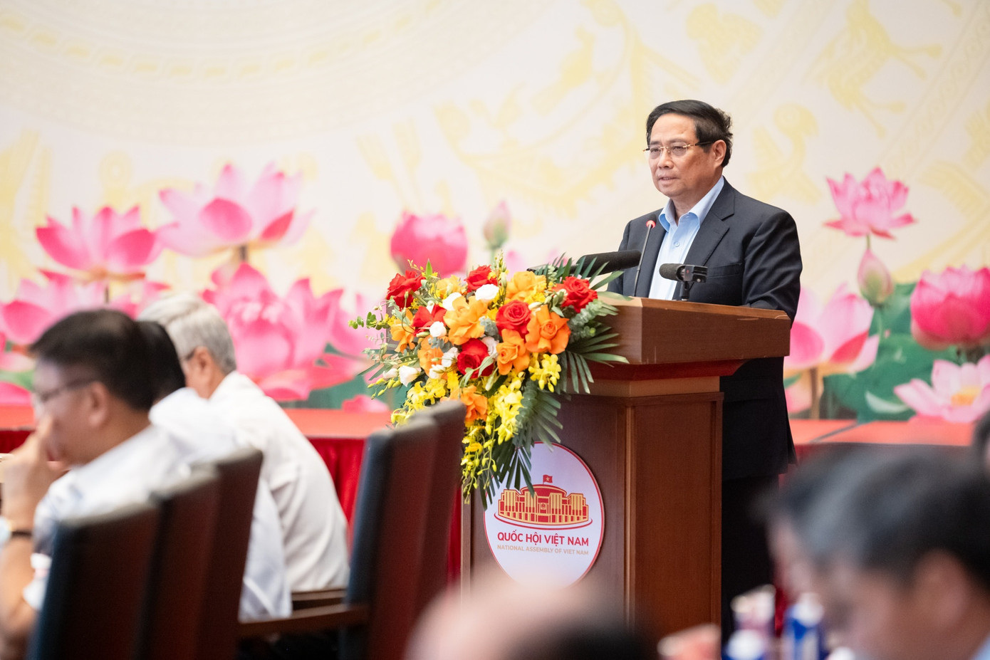 Thủ tướng Phạm Minh Chính phát biểu tại Hội nghị - ảnh: Phạm Thắng