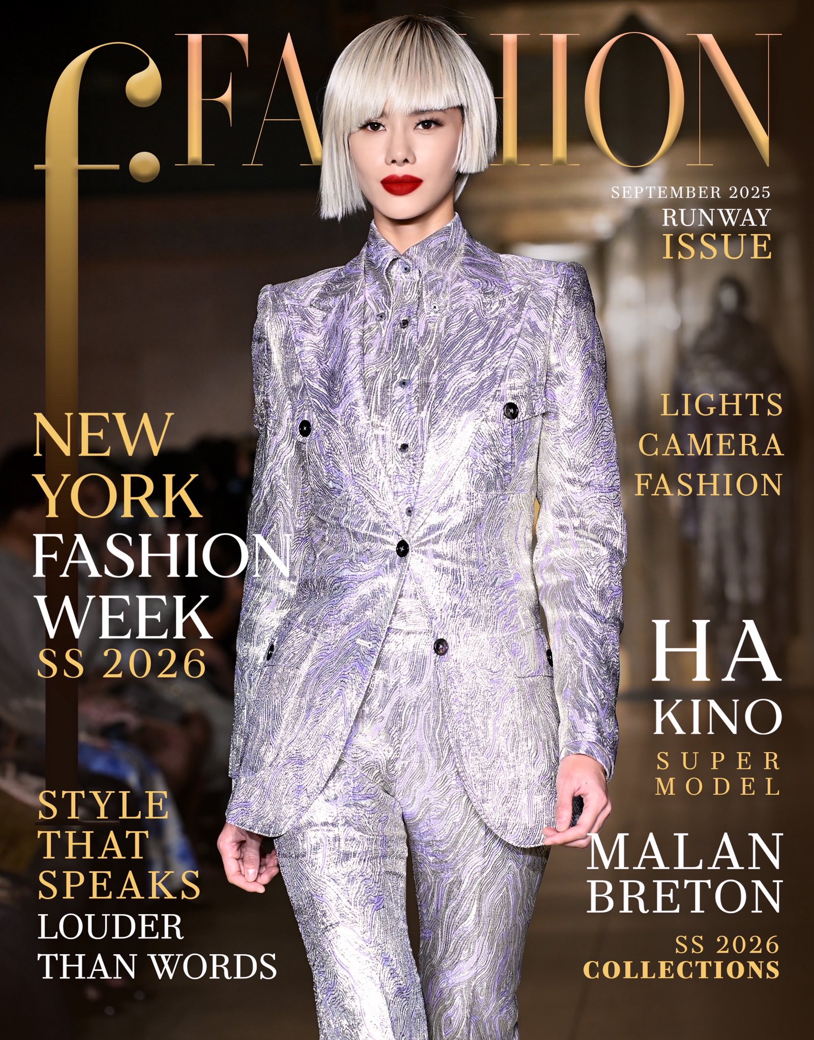 Ngoài ra Hà Kino cũng là một trong những mẫu Việt đắt show tại New York Fashion Week khi liên tục nằm trong danh sách diễn cho các nhà thiết kế, thương hiệu như: Malan Breton, Kenneth Barlis,...