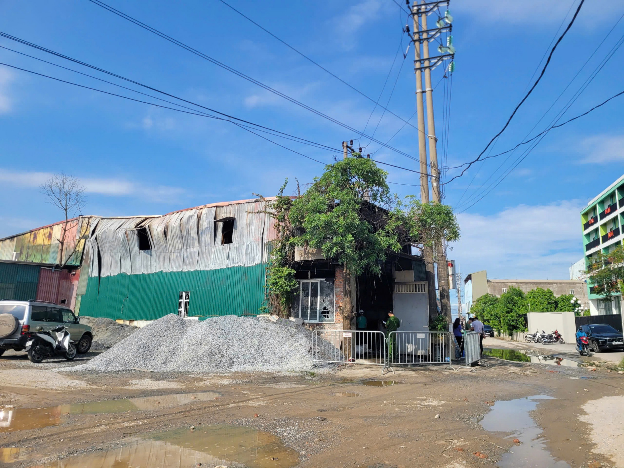 Ngôi nhà xảy ra vụ cháy. Ảnh: T.H