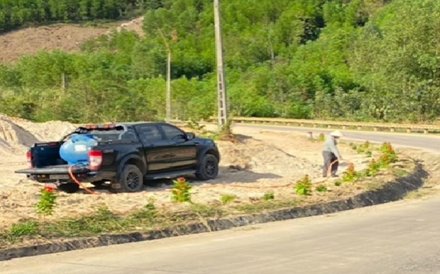 Đoạn đường xảy ra vụ tai nạn cướp đi sinh mạng của vợ anh Dũng - Ảnh:N.D.