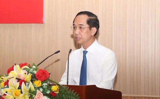 Đồng chí Hồ Thanh Thuỷ phát biểu khi nhận nhiệm vụ