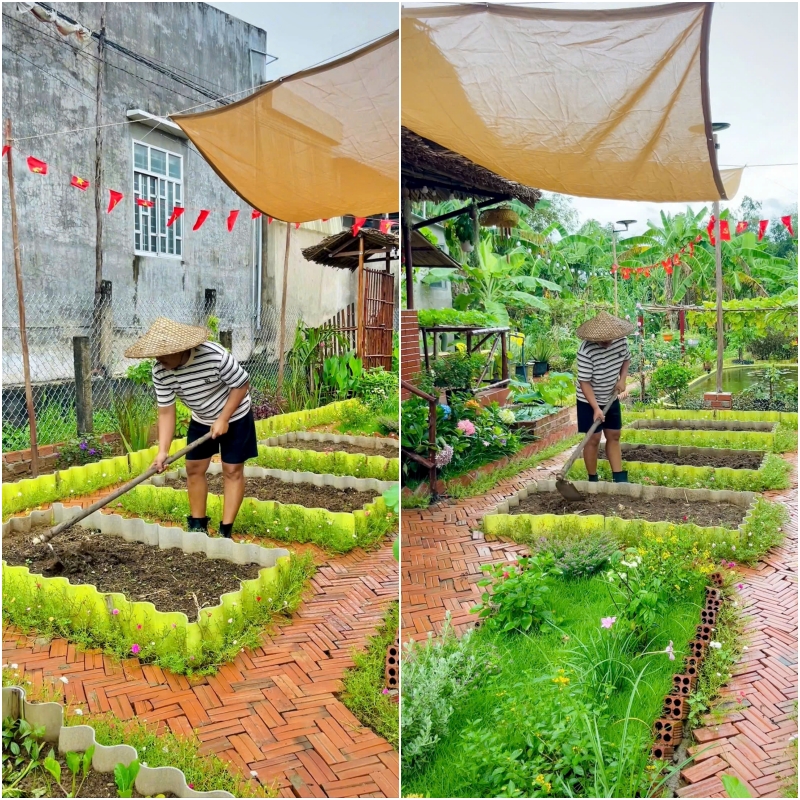 Mỗi ngày, Đạt ra vườn, hòa vào cây trái để cân bằng cảm xúc, quên biến cố đã qua